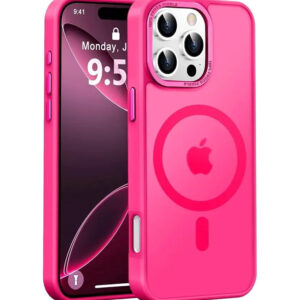 iPhone 16 Pro Max MagSafe Case – 13ft Drop Protection (Hot Pink)